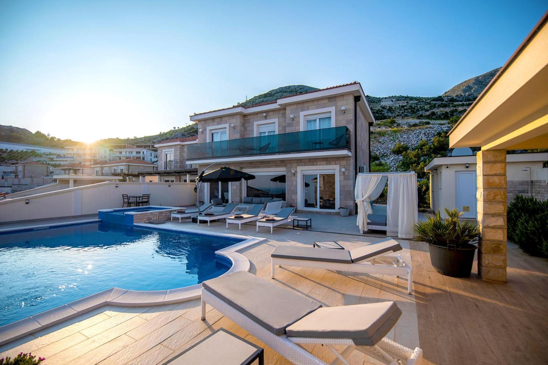 Luxury Villa Miriam With Private Pool And Jet Pool Near Dubrovnik Ivanica Exteriér fotografie